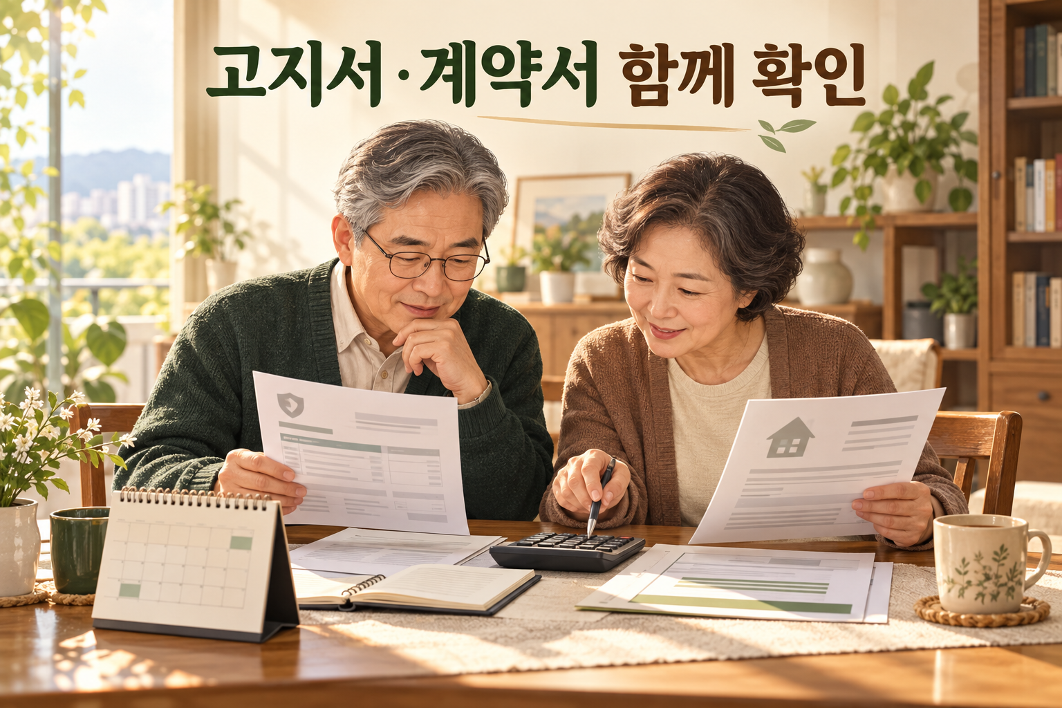 주택금융부채 공제 신청 전 고지서와 계약서 및 대출 서류 확인