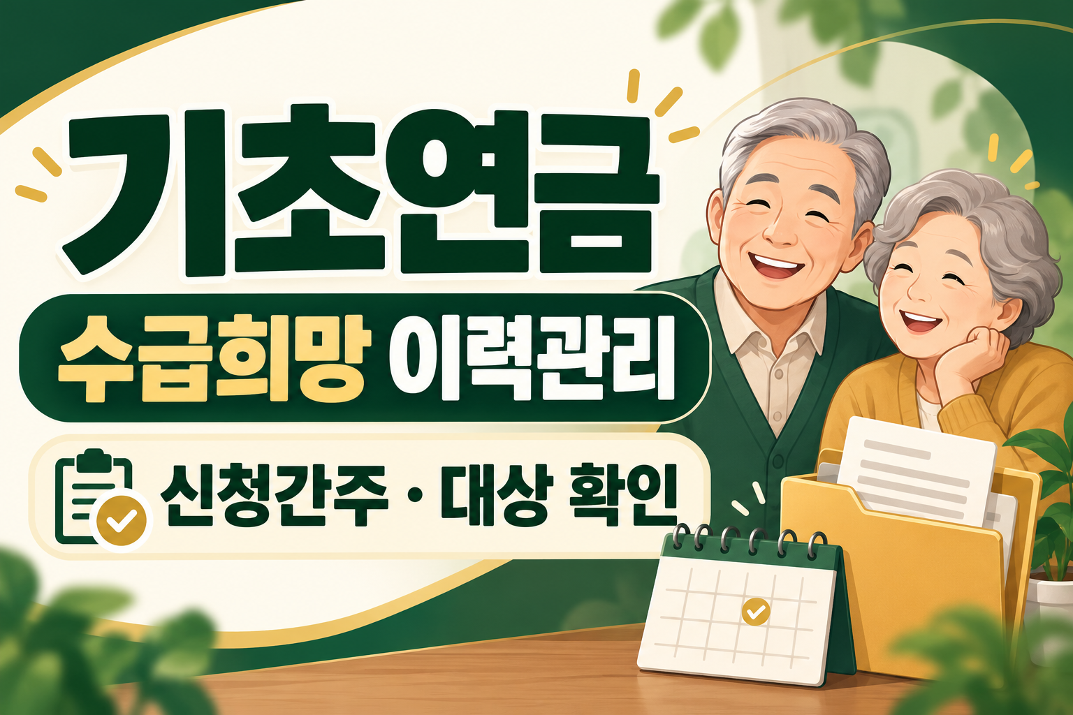 기초연금 이력관리: 신청간주 대상·확인할 3가지