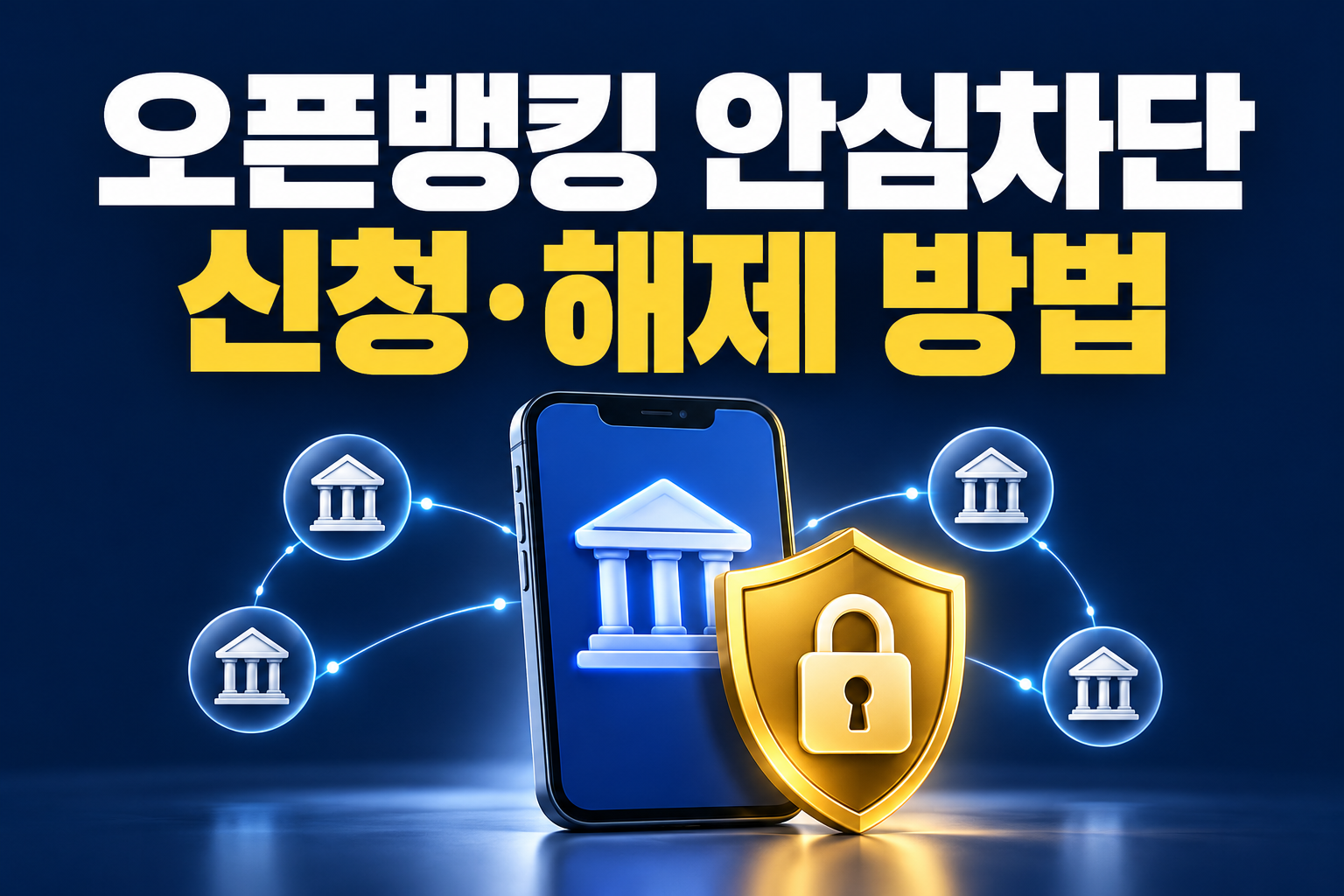오픈뱅킹 안심차단 신청·해제 방법
