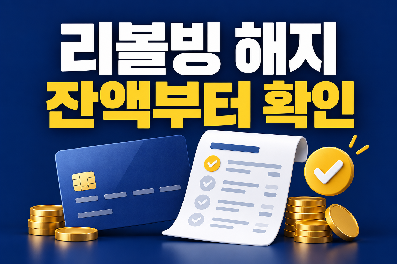리볼빙 해지 잔액부터 확인