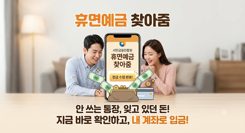 휴면예금 찾아줌 안내 이미지